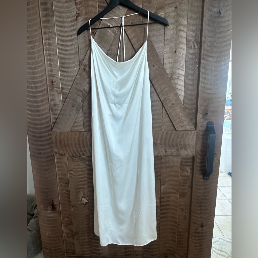 Zara CREAM Midi Dress